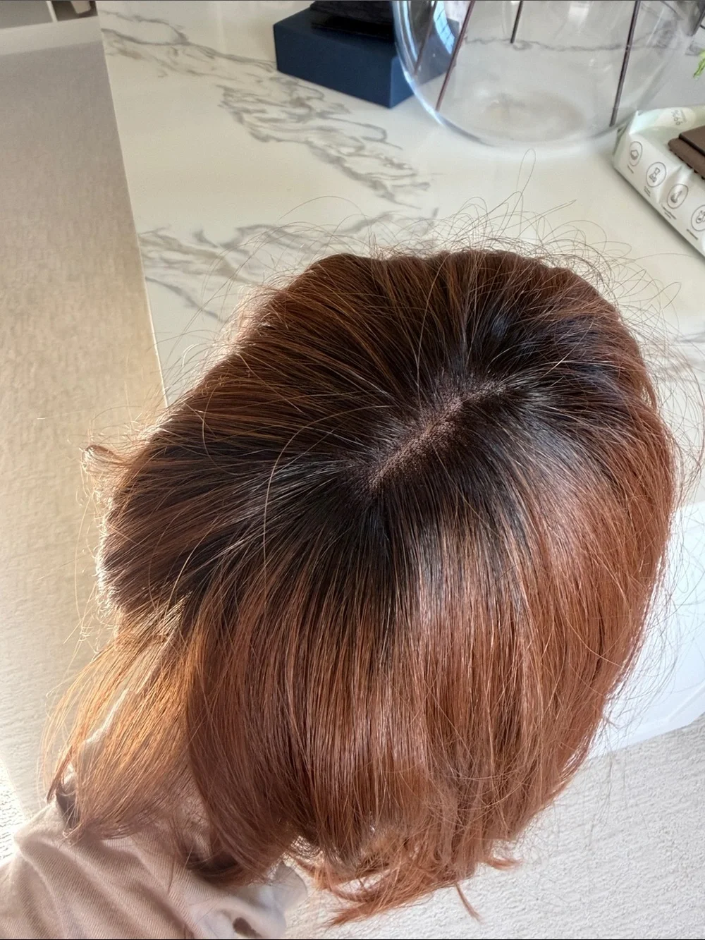 Red Long Hair Wig with Bangs